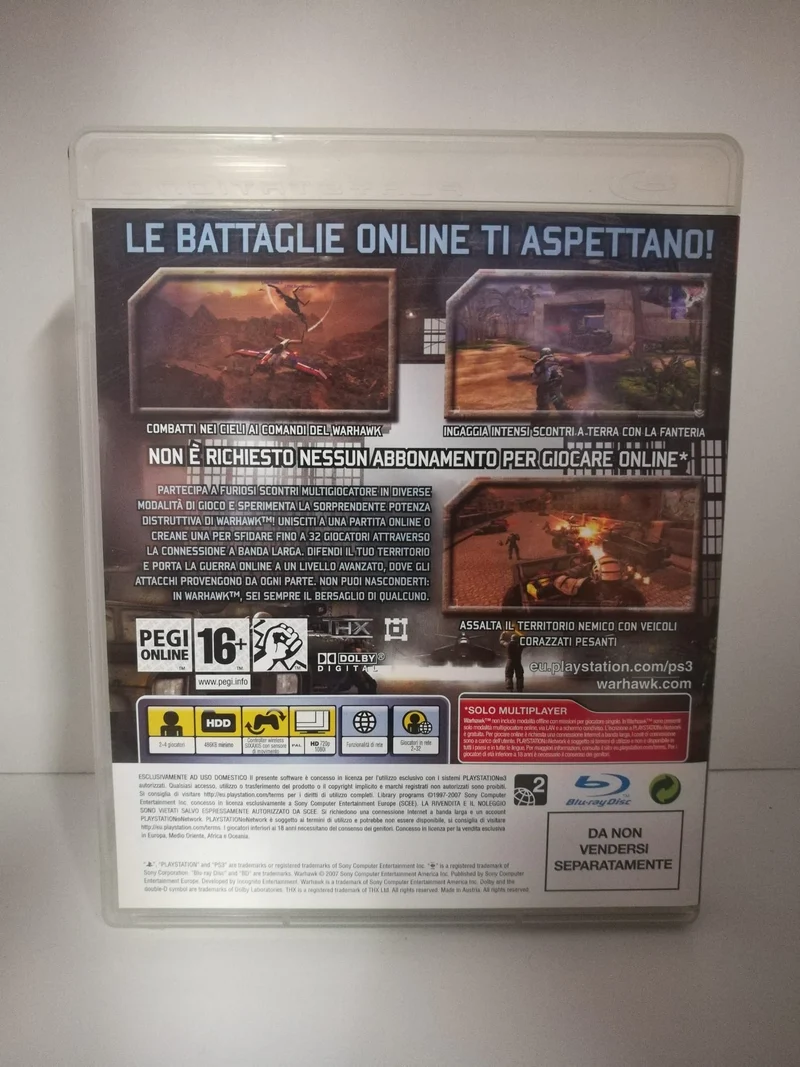 WARHAWK PS3 (versione italiana)(usato garantito)