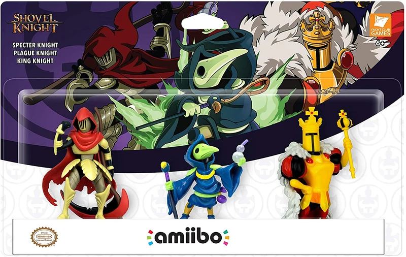 AMIIBO SHOVEL KNIGHT (SPECTER KNIGHT-PLAGUE KNIGHT-KING KNIGHT) NINTENDO