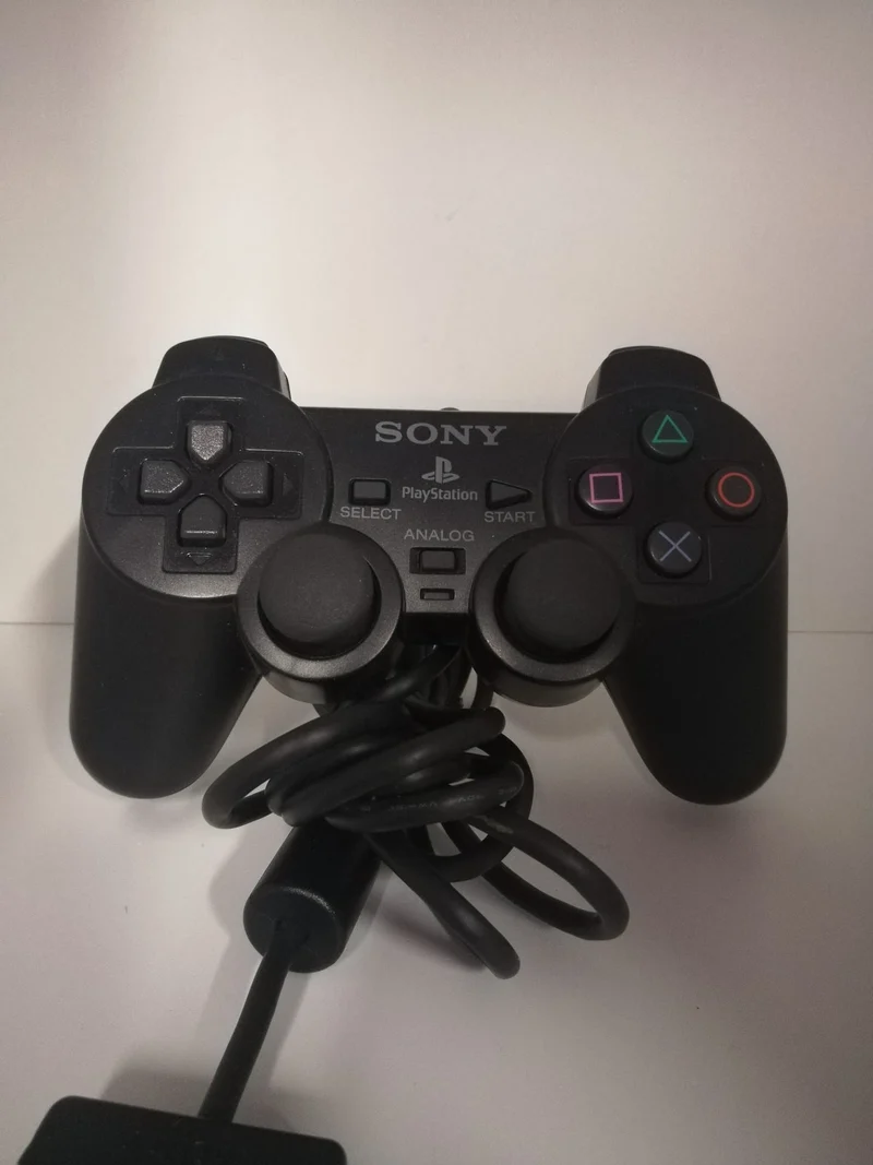 CONTROLLER PAD PS2 NERO INC. H/A SCPH 10010 DUAL SHOCK 2 (usato garantito)(originale)