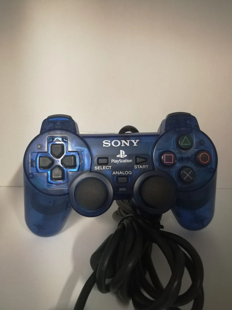 CONTROLLER PAD PS2 BLU INC. A SCPH 10010 DUAL SHOCK 2 (usato garantito)(originale)