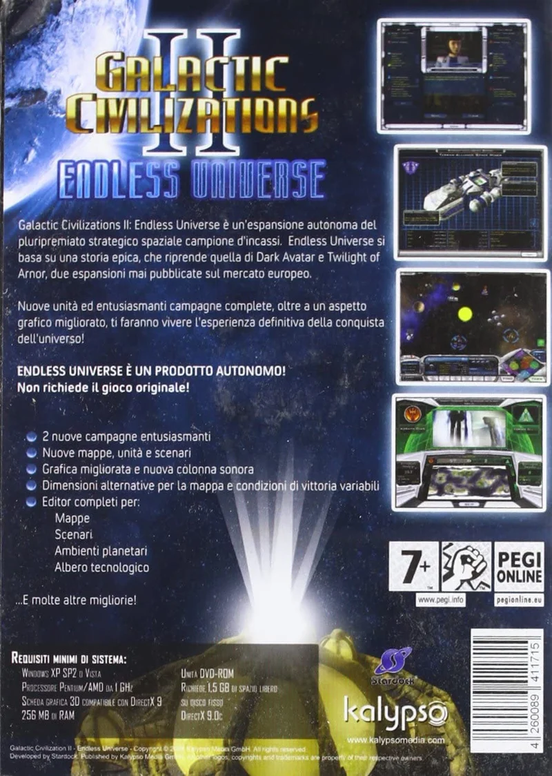 GALACTIC CIVILIZATIONS II ENDLESS UNIVERSE PC GAME