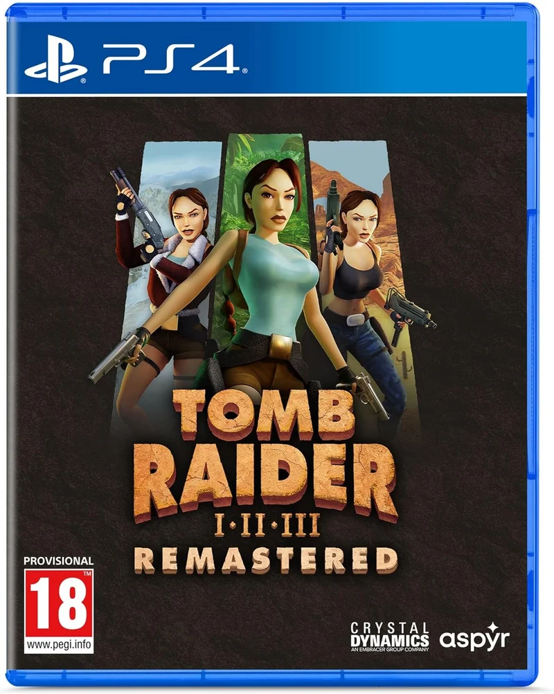 Tomb Raider I-III Remastered Starring Lara Croft Playstation 4 Tubbz Edition Edizione Europea