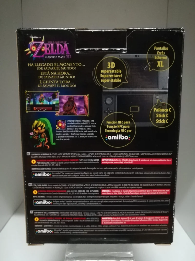 New Nintendo 3DS XL: Console Zelda: Majora's Mask Edition - Usato Pari al Nuovo