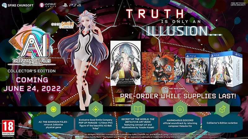 AI: THE SOMNIUM FILES - nirvanA Initiative - Collector's Edition Playstation 4 Edizione Europea