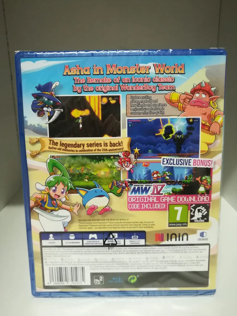 WONDER BOY ASHA IN MONSTER WORLD PS4 (versione europea)