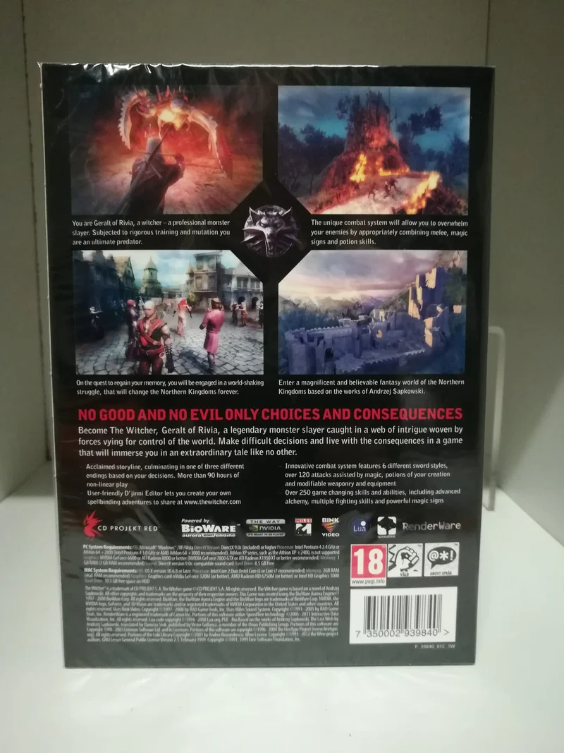 THE WITCHER -enhanced edition PC (edizione europea)