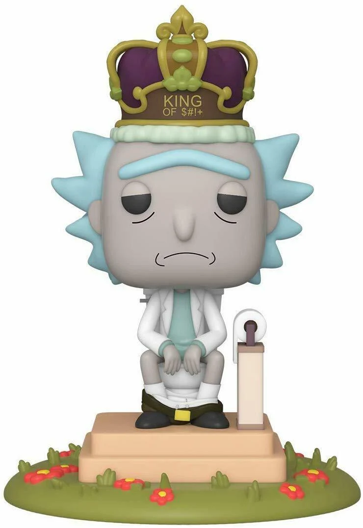 Rick & Morty Electronic POP! with Sound Rick on Toilet 9 cm PRE-ORDER 04-2022