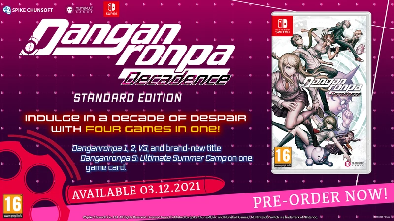 Danganronpa Decadence Nintendo Switch Edizione Europea