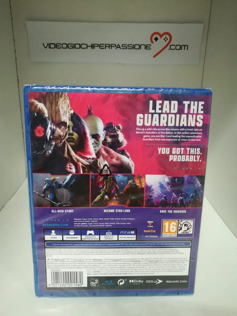 Marvel's Guardians of The Galaxy - Playstation 4 Edizione Europea -