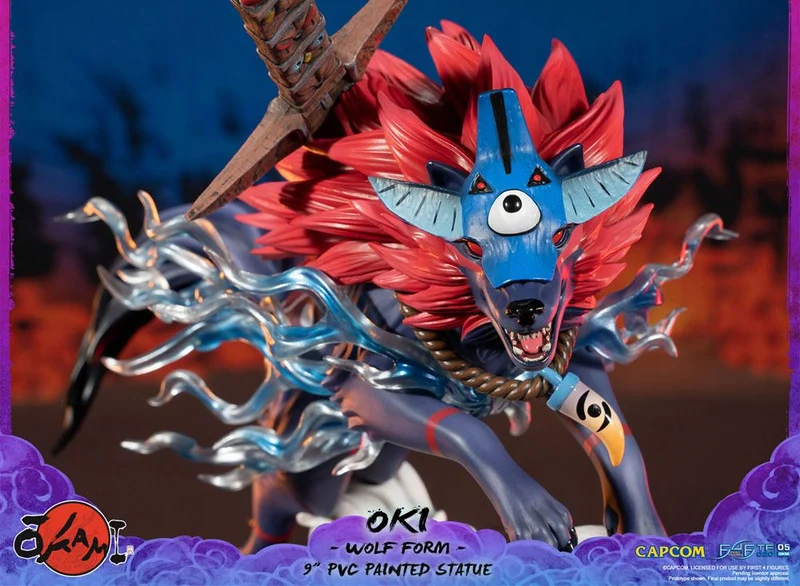 Okami FIGURE Oki (Wolf Form) 21 cm - FIRST 4 FIGURES -
