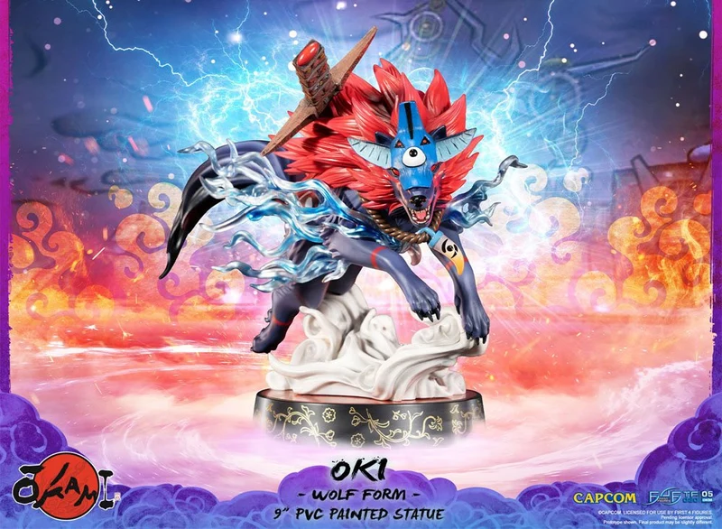 Okami FIGURE Oki (Wolf Form) 21 cm - FIRST 4 FIGURES -