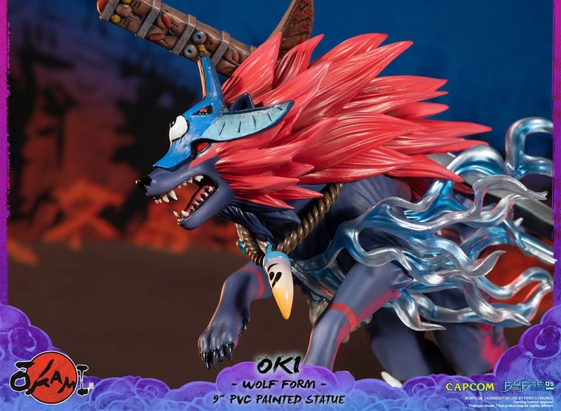 Okami FIGURE Oki (Wolf Form) 21 cm - FIRST 4 FIGURES -