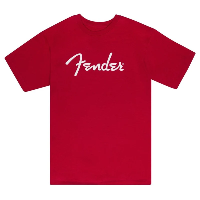 Fender Spaghetti Logo T-Shirt (Dakota Red) Medium