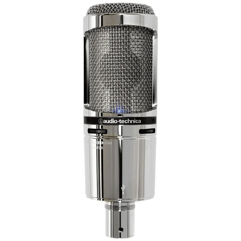 AudioTechnica AT2020USBV Cardioid Condenser USB Microphone with Shock Mount Li