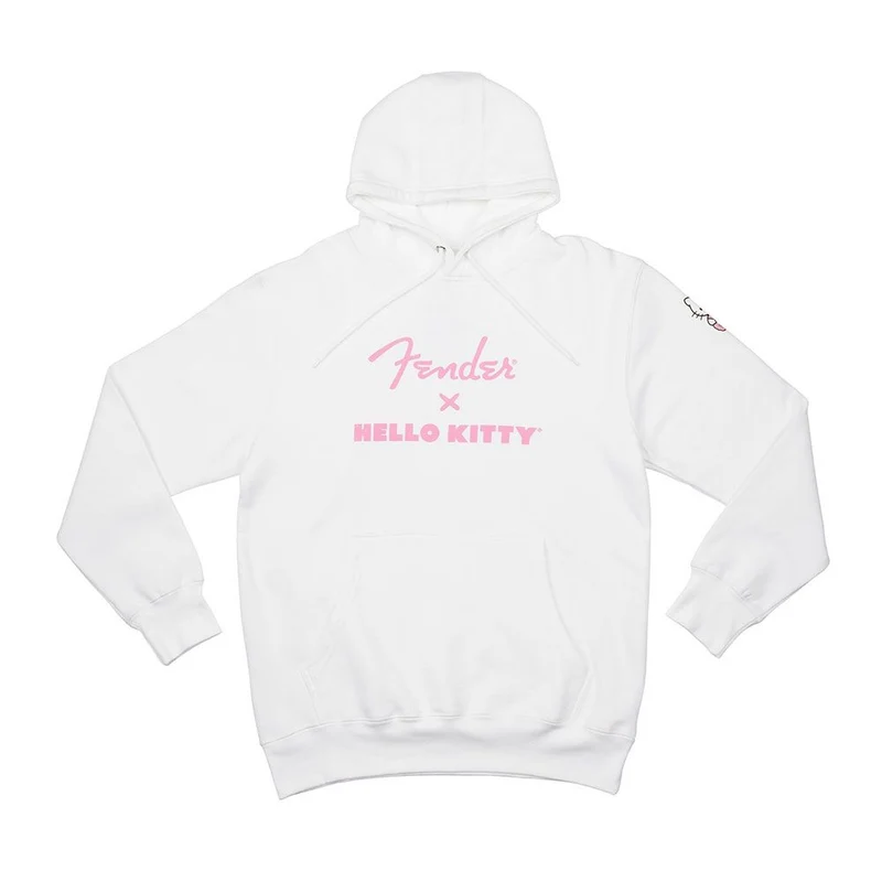 Fender x Hello Kitty Sleeve Logo Hoodie (White) Large