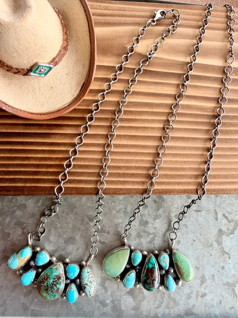 Mixed Turquoise Multi Stone Necklaces