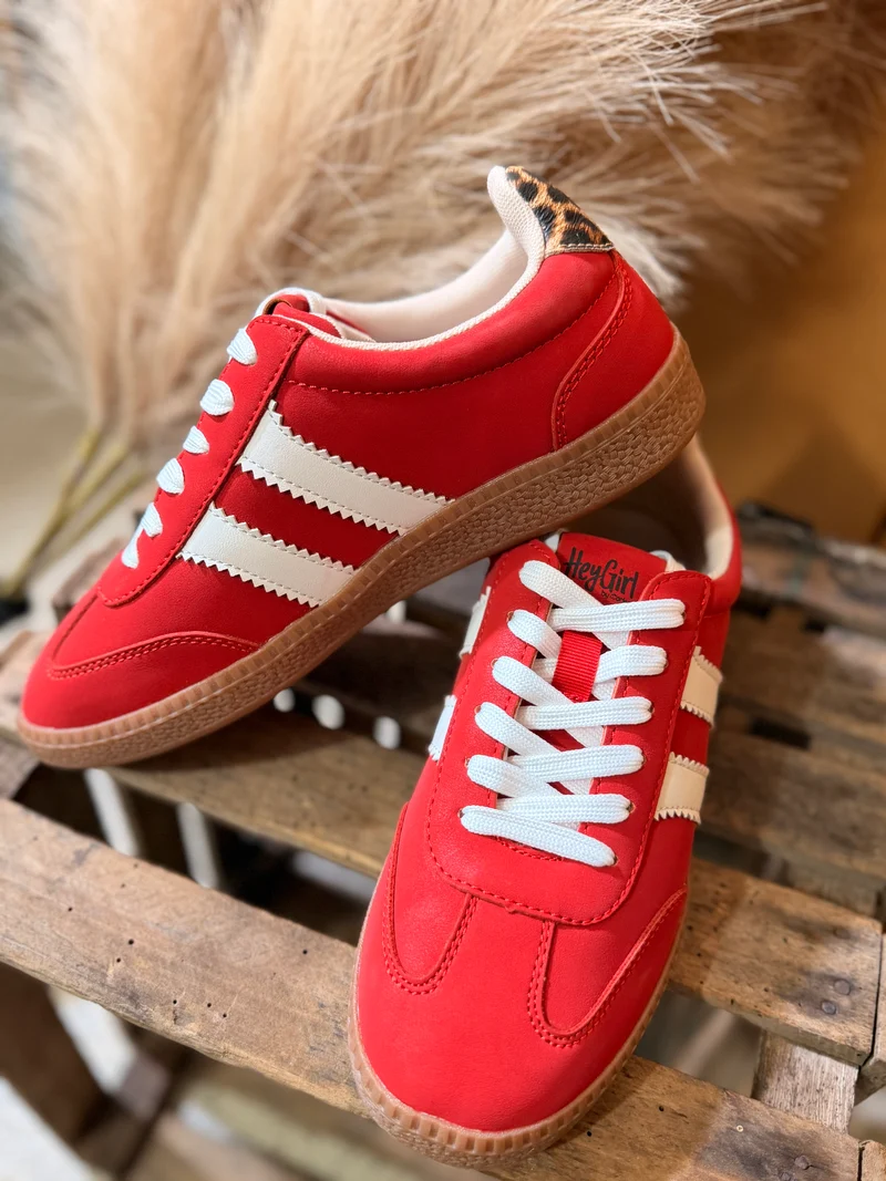 Corkys Red Head Up Shoes
