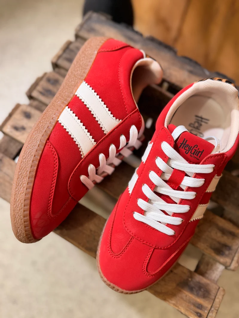 Corkys Red Head Up Shoes