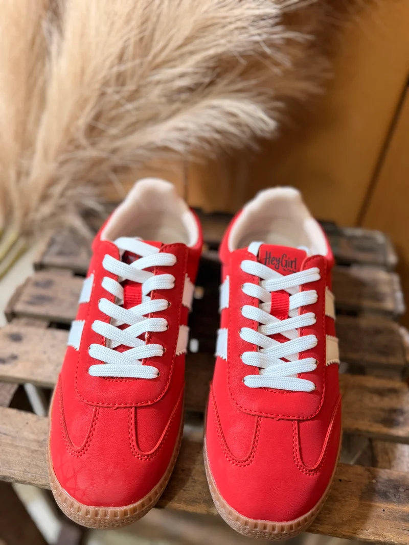 Corkys Red Head Up Shoes