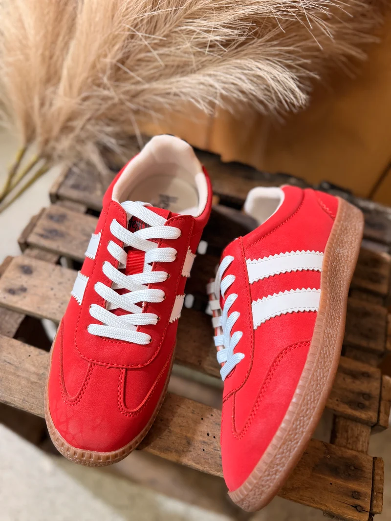 Corkys Red Head Up Shoes