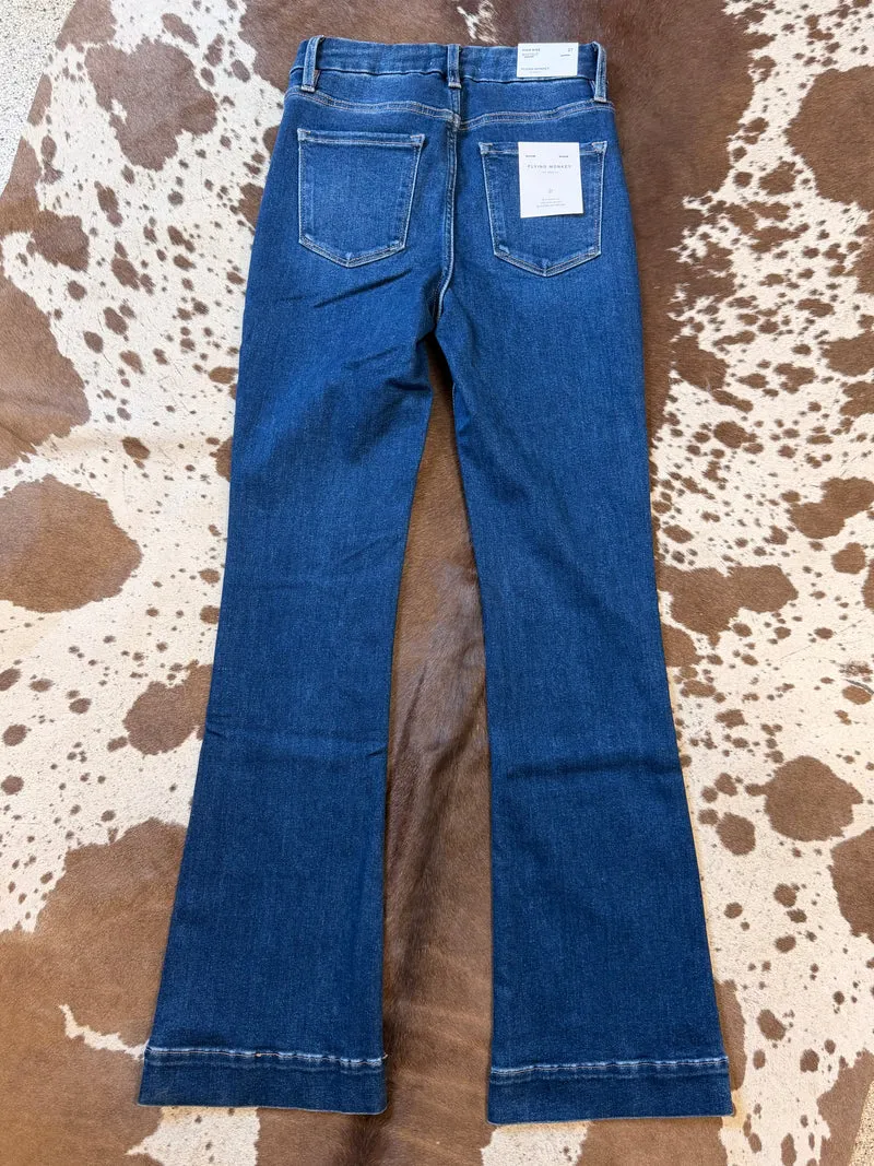Flying Monkey Wide Hem Flare Jeans