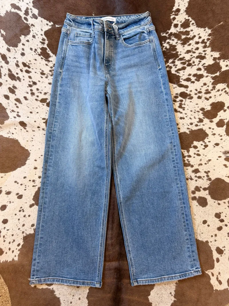 Flying Monkey Medium Wash Wide Leg Jeans