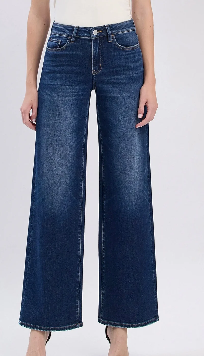 Flying Monkey Dark Wash Wide Leg Jeans