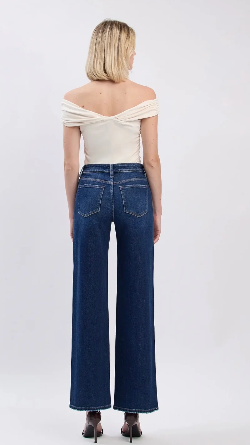 Flying Monkey Dark Wash Wide Leg Jeans