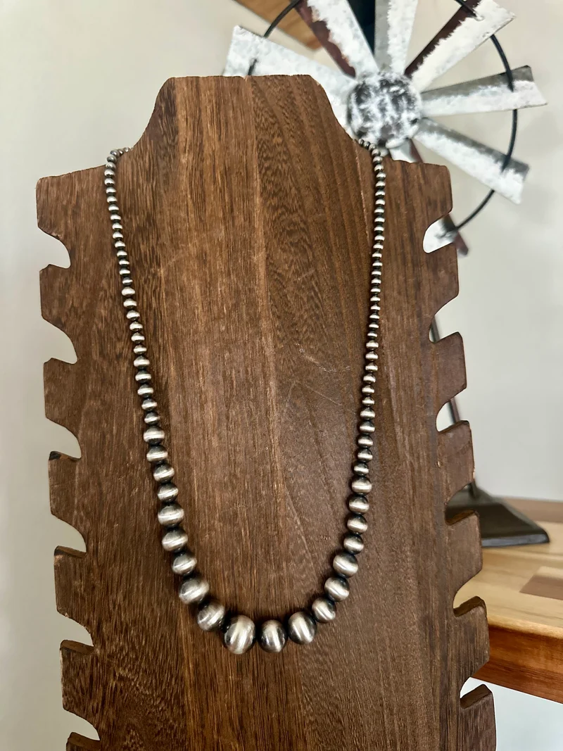 Graduated Sterling Pearl Necklaces