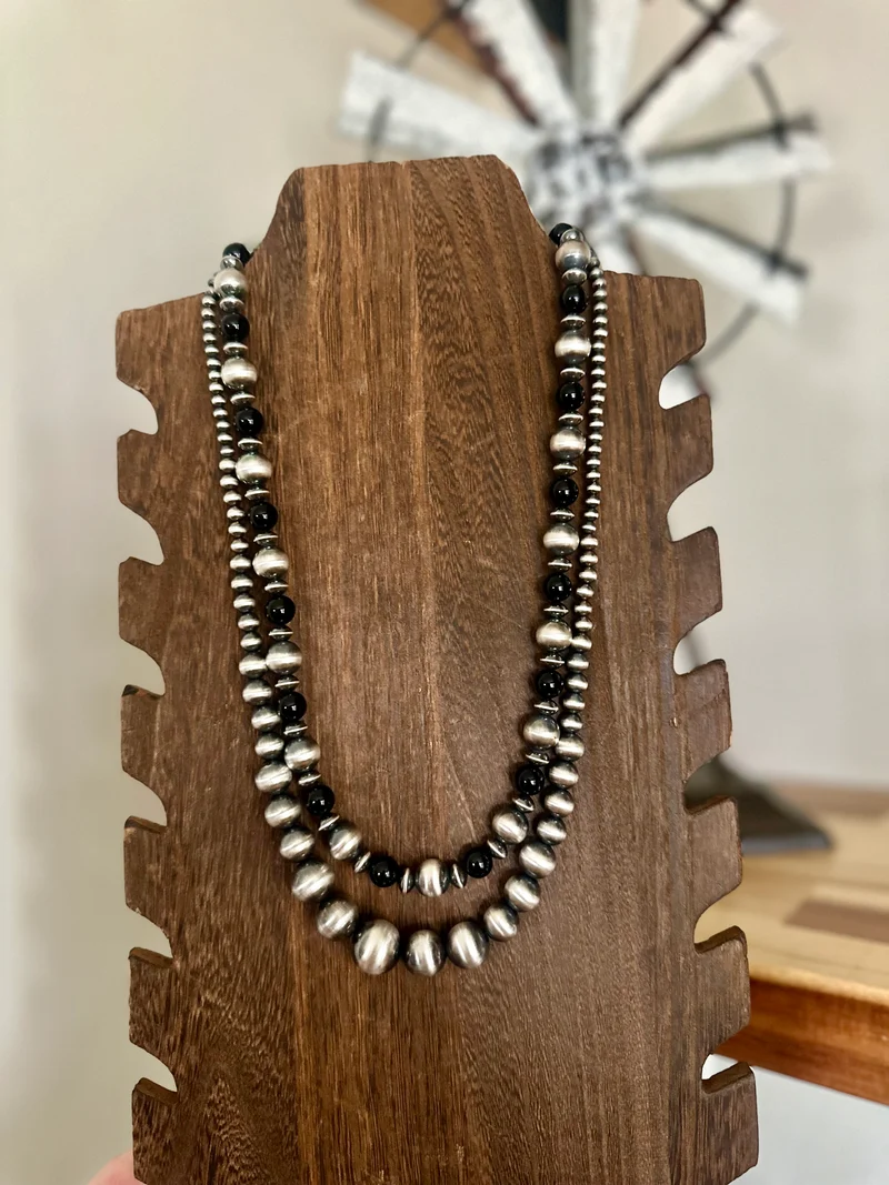 Graduated Sterling Pearl Necklaces