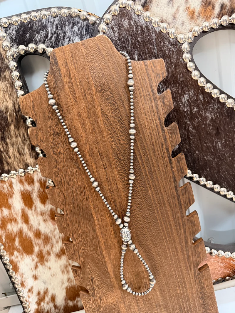 30” Lasso Sterling Pearl Necklace