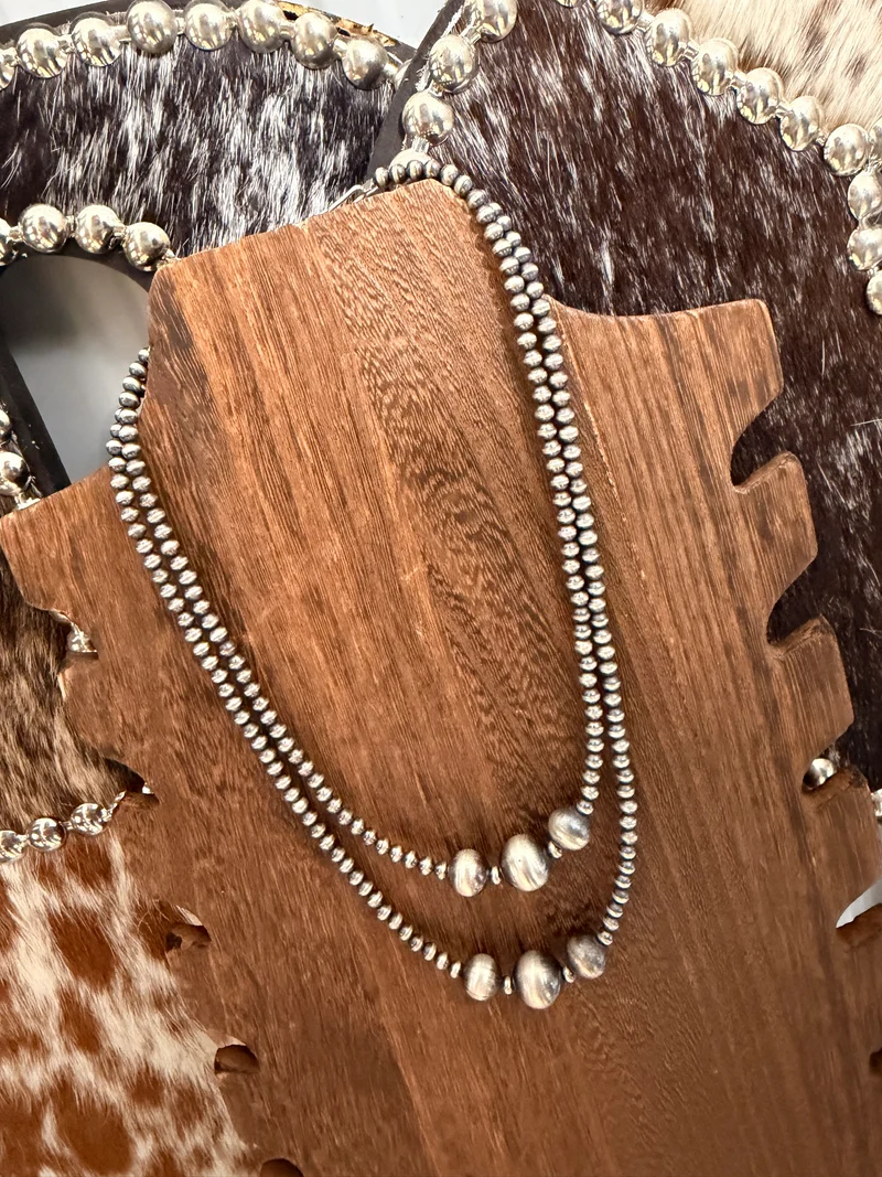 Multi Sterling Pearl Necklace (4mm/10mm/12mm)
