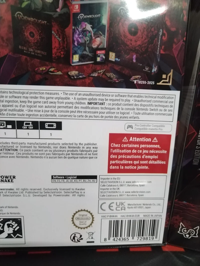 Voidwrought Nintendo Switch Collector's Edition Edizione Europea