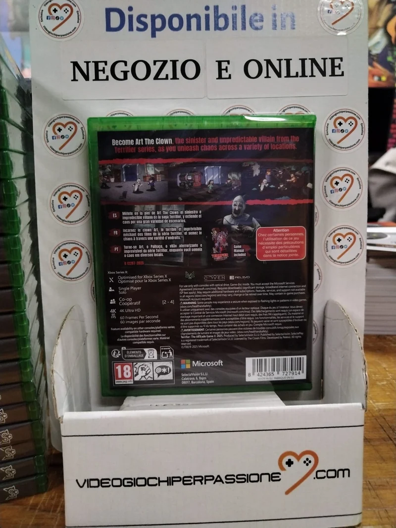 Terrifier: The ArtCade Game Xbox Serie X Edizione Europea