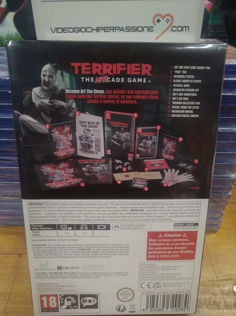 Terrifier: The ArtCade Game Collector's Edition Nintendo Switch Edizione Europea