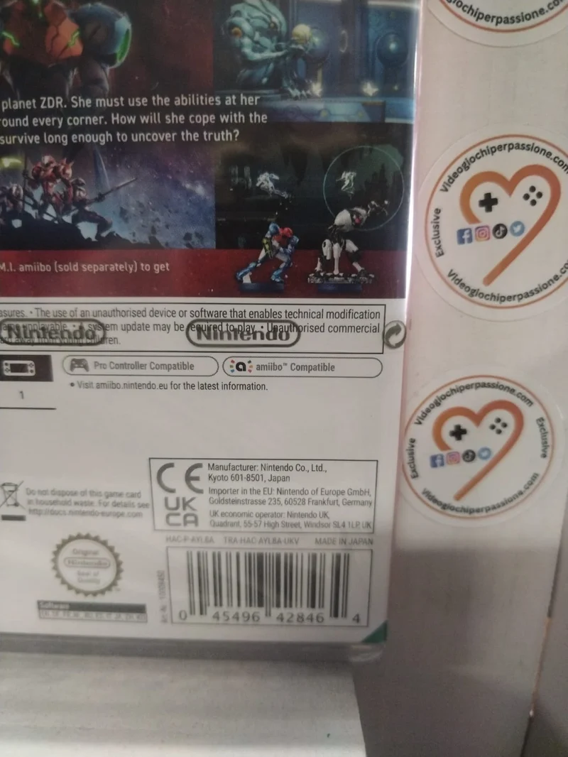 Metroid Dread - Nintendo Switch - Ed. Europea - Versione su scheda