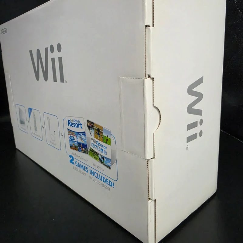 Nintendo Wii White Console – Wii Sports & Wii Sports Resort Bundle – [Factory Sealed]