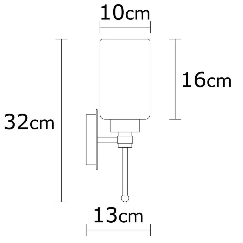 Luminaire wall Opviq Balcova N-344, 40 W, E27