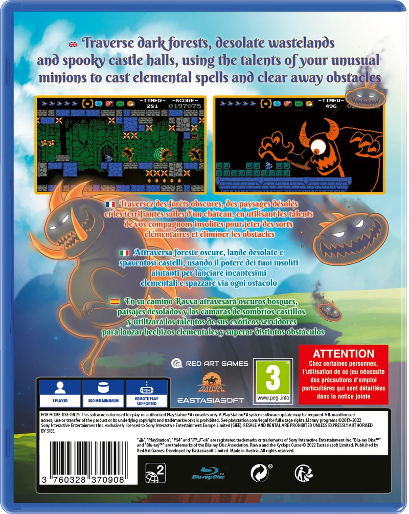 Ravva And The Cyclops Curse Playstation 4 Edizione Europea
