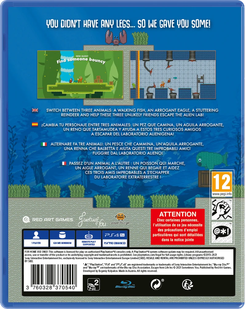 Escape From Life Inc Playstation 4 Edizione Europea