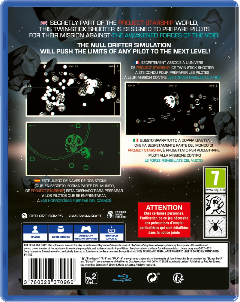 Null Drifter Playstation 4 Edizione Europea
