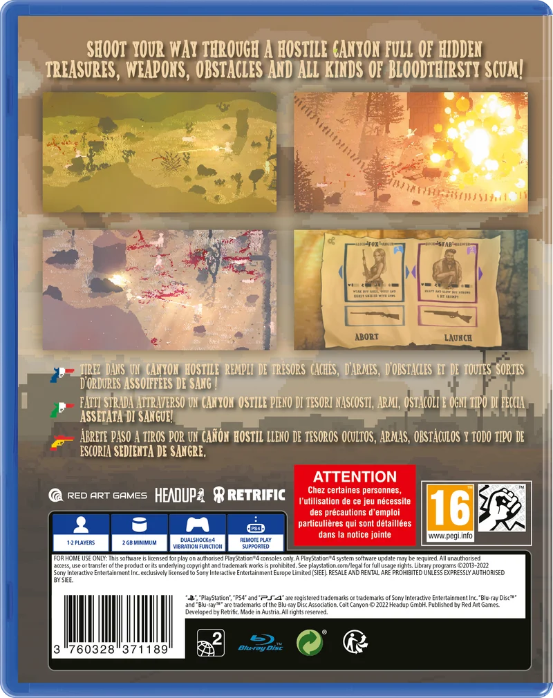 Colt Canyon Playstation 4 Edizione Europea