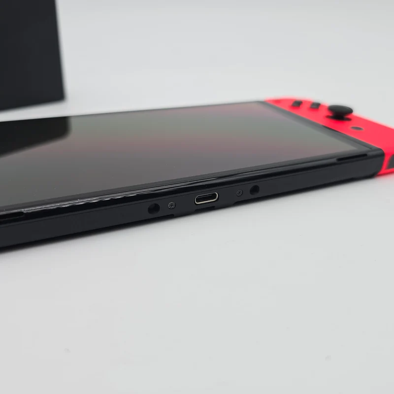 Nintendo Switch OLED, Blue/Red Joycons, Handheld Gaming Console with Dock and Cables