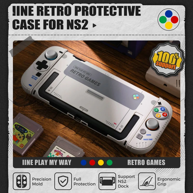 IINE Retro Protective Case for Nintendo Switch 2
