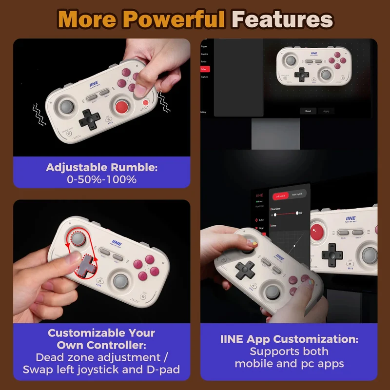 IINE Retro Pocket Game Controller for Nintendo Switch 2