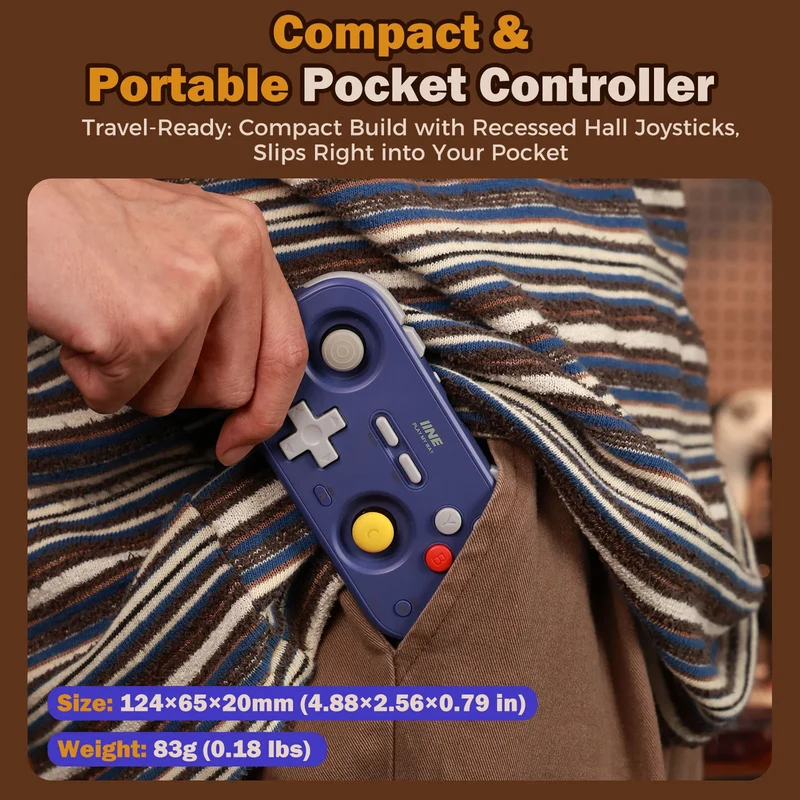 IINE Retro Pocket Game Controller for Nintendo Switch 2