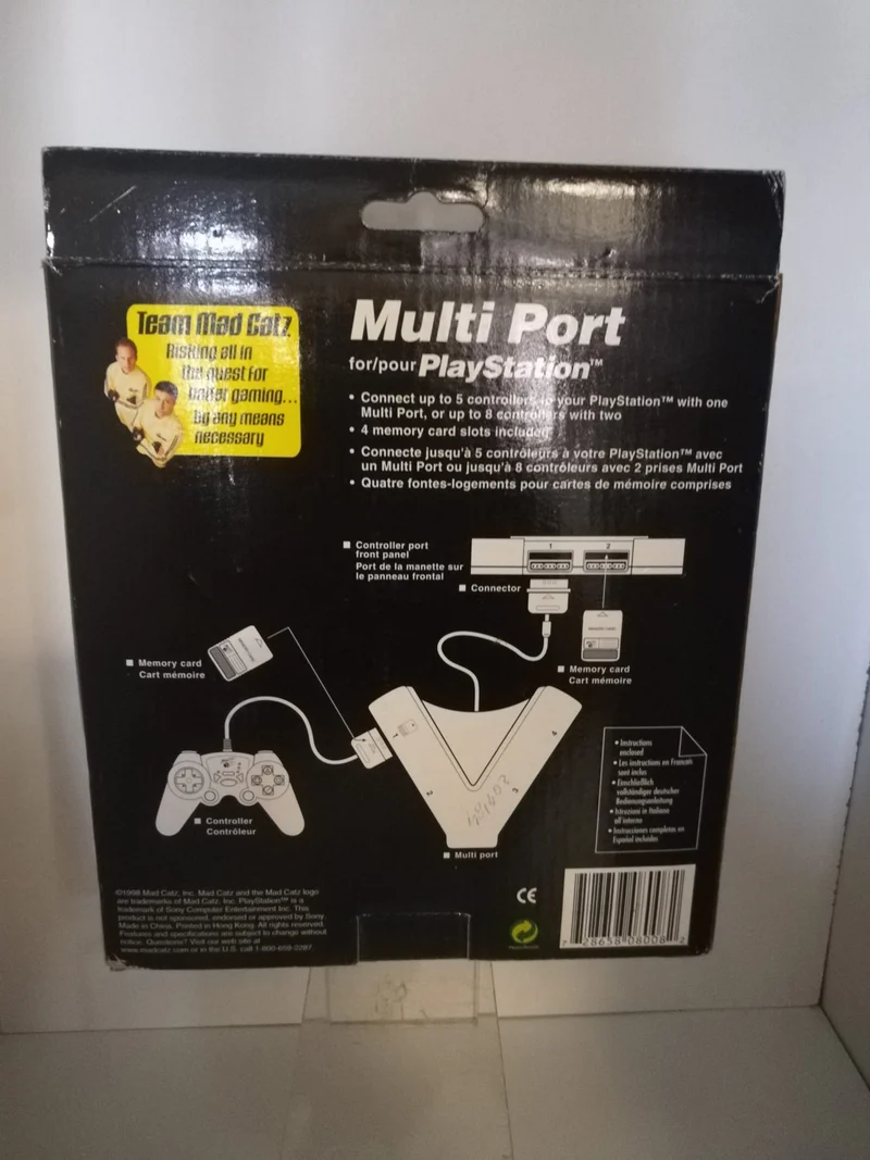 MULTI PORT PLAYSTATION ONE (4 controller 4memori)