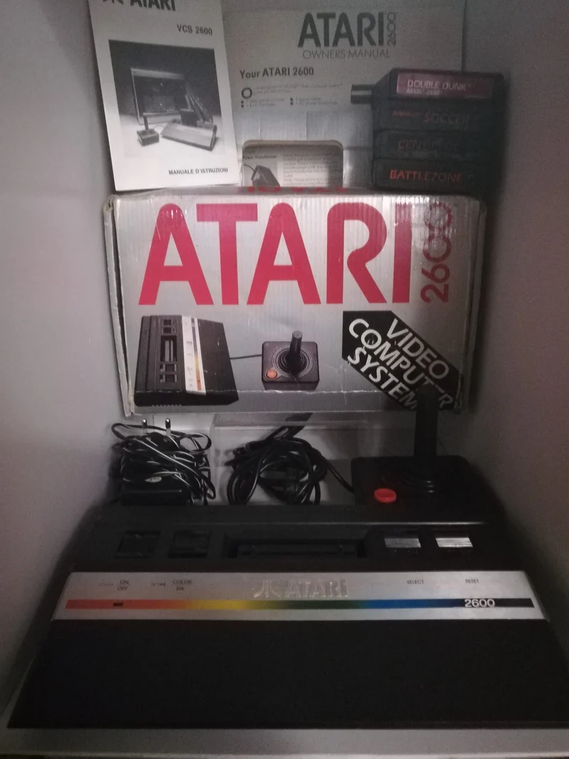 CONSOLE ATARI 2600 (video computer system)(completa+3 giochi)