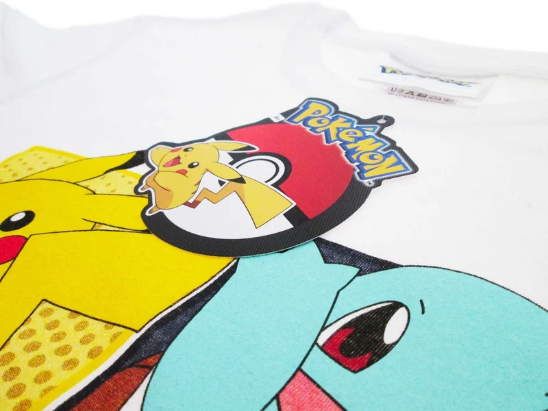 T-Shirt Pokémon Starters di Kanto Bimbo e Bimba dai 5 anni ai 14 anni