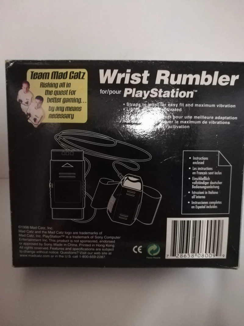 WRIST RUMBLER PER PLAYSTATION ONE (team mad catz)